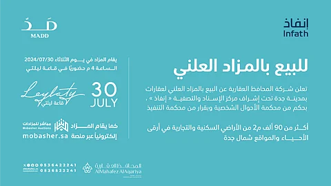 15 فرصة عقارية بمزاد "مَدّ" بجدة