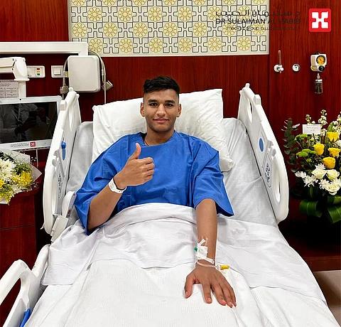 لاعب المنتخب السعودي أحمد قصي آل سعيد