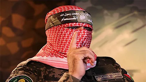 المتحدثُ باسم كتائب القسام الذراع العسكرية لحركة حماس أبو عبيدة