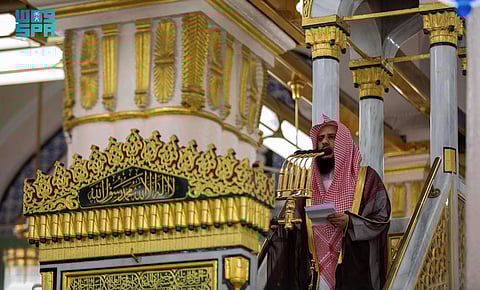 إمام وخطيب المسجد النبوي الشيخ الدكتور خالد المهنا