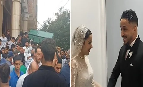 حفل زفاف وجنازة لعريس مصري.. شاهد لقطات الفرح والحزن في ساعات قليلة