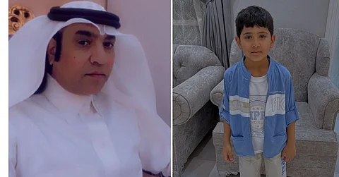 هلال العنزي وابنه جراح