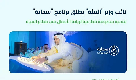 "المشيطي" يُطلق برنامج "سحابة" لتمكين رواد الأعمال والشركات الناشئة في قطاع المياه
