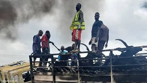 الانفجار سبب أيضا نفوق العشرات من الماشية