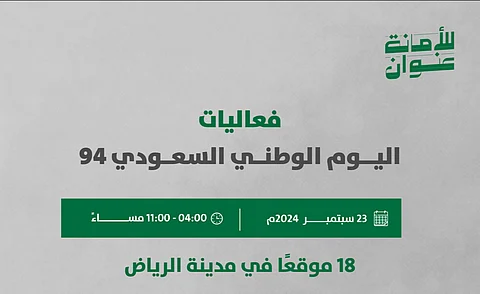 "أمانة الرياض" تجهز 18 موقعًا لاستقبال سكان وزوار العاصمة في "اليوم الوطني الـ94"