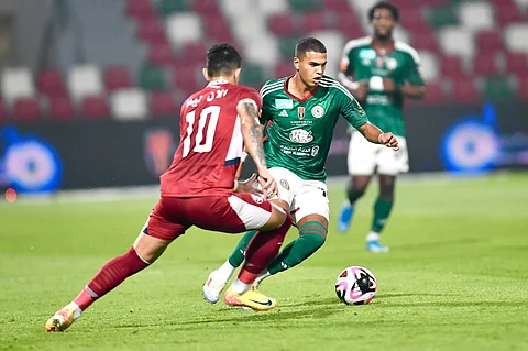 جانب من لقاء الاتفاق والعدالة في دور الـ16 من مسابقة كأس الملك