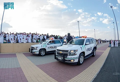 القطاعات الأمنية بعسير ترسم لوحات إبداعية بمناسبة اليوم الوطني