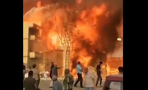بالفيديو.. حريق بـ"الحي الشعبي" في مدينة الإنتاج الإعلامي في مصر