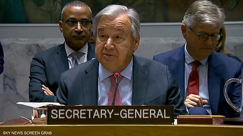 الأمين العام للأمم المتحدة أنطونيو غوتيريس