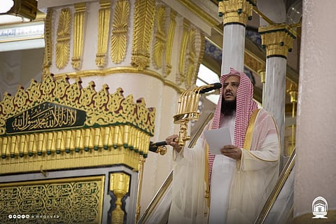 إمام وخطيب المسجد النبوي خالد المهنا