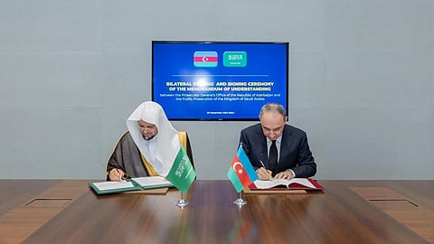 النائب العام يوقع مذكرة تفاهم بين النيابة العامة للمملكة ونظيرتها بأذربيجان