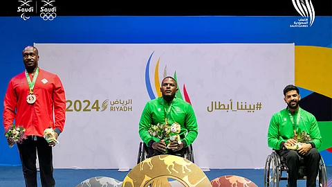 "عدنان" و"هوساوي" أبطال ذهب رفع الأثقال البارالمبية في ألعاب السعودية الثالثة