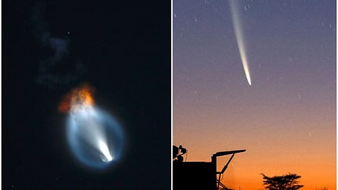 الفلكي “هندي” ينفي ظهور مذنب: صاروخ فضائي يسبب الخداع البصري