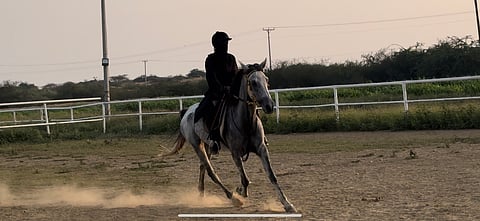 بالإصرار والتحدي.. الكفيفة "شريفة" تبصر هوايتها في ركوب الخيل وقفز الحواجز وتحقيق الألقاب