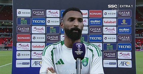 فراس البريكان لاعب الأهلي