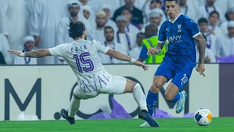 جانب من لقاء الهلال والعين الإماراتي ضمن منافسات دوري أبطال آسيا للنخبة