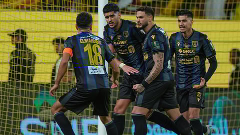 فرحة لاعبي التعاون بالفوز على النصر في كأس خادم الحرمين الشريفين