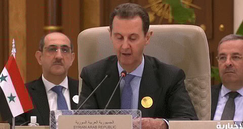 "الأسد": يجب إيقاف المجازر والقتل وأن يحظى الفلسطينيون بحقهم في الحياة