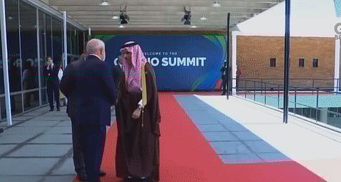 شاهد.. وصول وزير الخارجية الأمير فيصل بن فرحان إلى مقر قمة G20