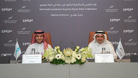 "نايف الراجحي الاستثمارية" تستحوذ على حصة استراتيجية في شركة "موضوع" وتعزز استثمارها في مجال التكنولوجيا والذكاء الاصطناعي