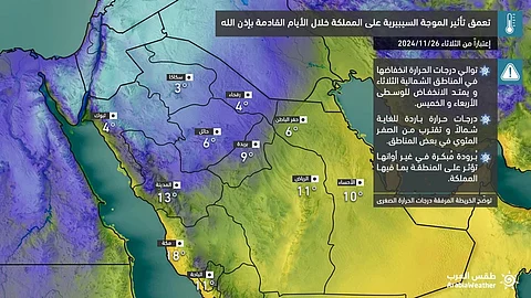 الليلة.. موجة برد سيبيرية تهوي بدرجات الحرارة وتوقعات باندفاع الرياح الباردة نحو العاصمة