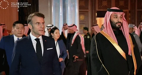 قمة المياه الواحدة تنطلق بعد قليل برئاسة ولي العهد وبحضور الرئيس الفرنسي