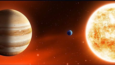 منظر دراماتيكي كأنه من الخيال العلمي.. "المشتري" في أقرب نقطة من الأرض اليوم