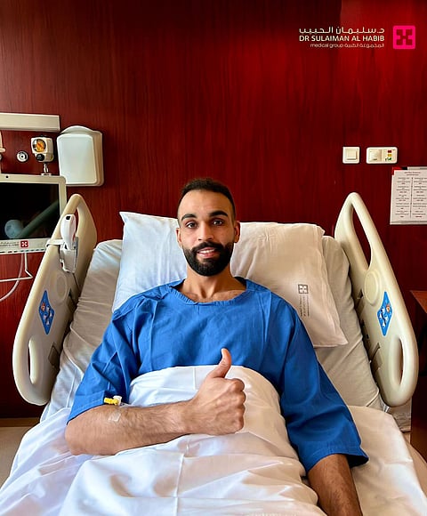 لاعب نادي الصفا للكرة الطائرة عبدالله علي