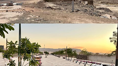 "واحة في المدينة".. شاهد كيف تحولت صحراء يكسوها التشوه إلى "تحفة" للعائلات