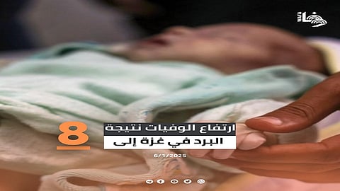 "الأونروا": ارتفاع وفيات الأطفال بغزة جراء البرد وانعدام المأوى إلى 7 حالات