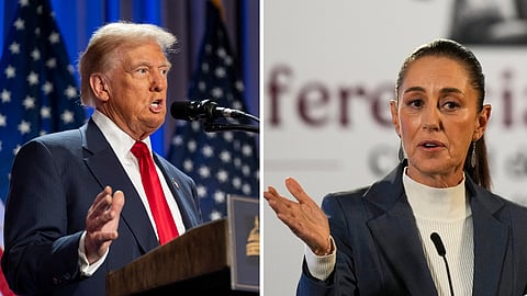 كلاوديا شينباوم ودونالد ترامب