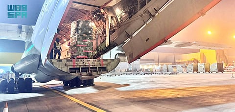 الطائرة الإغاثية السعودية الثانية عشرة تغادر لدعم الشعب السوري الشقيق