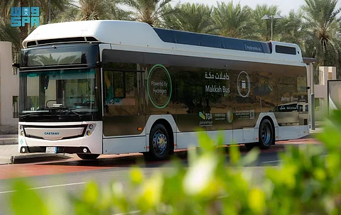 الهيئة الملكية لمدينة مكة والمشاعر تطلق التجربة الثانية للحافلات الهيدروجينية