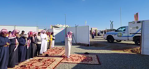 "الأمر بالمعروف" بالطائف تفعّل المصلى المتنقل في مهرجان الصقور