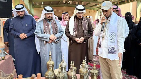 مدير تعليم الطائف سعيد الغامدي يشهد احتفال مدرسة الطائف الثانوية بيوم التأسيس