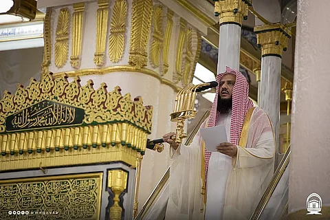 إمام وخطيب المسجد النبوي خالد المهنا