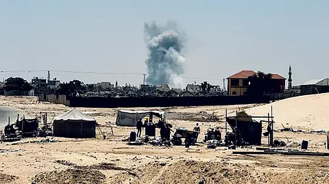 استشهاد أربعة فلسطينيين في قصف إسرائيلي على مدينة رفح