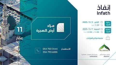 11 فرصة عقارية بمزاد أرض الهجرة