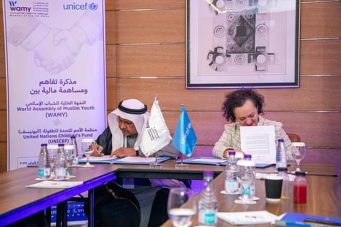 الندوة العالمية تعزز شراكتها مع اليونيسف والمفوضية السامية لدعم الأطفال واللاجئين