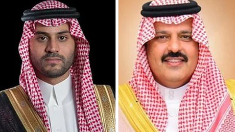 الأمير عبدالعزيز بن سعد بن عبدالعزيز والأمير فيصل بن فهد بن مقرن بن عبدالعزيز