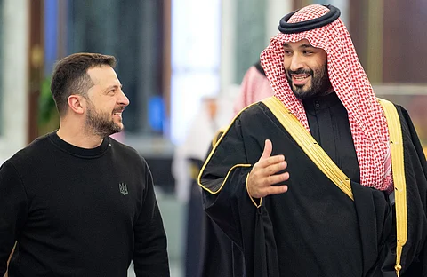 الأمير محمد بن سلمان يستقبل الرئيس الأوكراني فولوديمير زيلينسكي