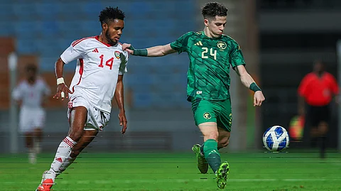 جانب من لقاء المنتخب السعودي تحت 23 عامًا لكرة القدم ونظيره الإماراتي