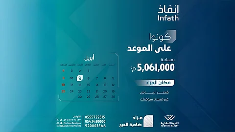 فرصة عقارية بمزاد ضاحية الخرج