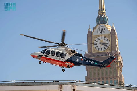 بعد تدشين مهبط الإسعاف الجديد.. الهلال الأحمر ينفّذ أول إخلاء طبي جوي من المسجد الحرام