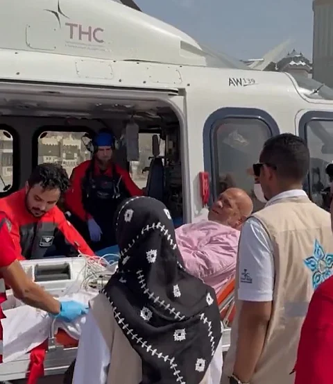 بالفيديو.. نجاح أول عملية إخلاء طبي جوي من المسجد الحرام لمعتمر تعرض لذبحة صدرية