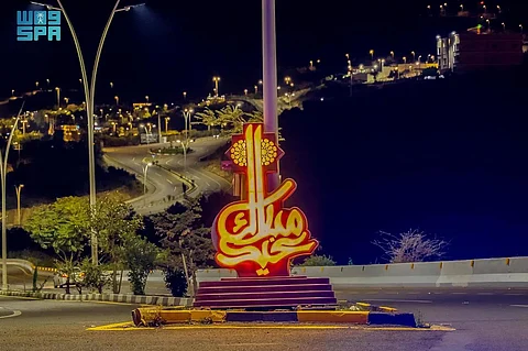 شوارع الباحة تزدان استعدادًا لاستقبال عيد الفطر