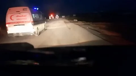 فيديو على هاتف شهيد يفند مزاعم الاحتلال بشأن استهداف مركبات الإسعاف بغزة