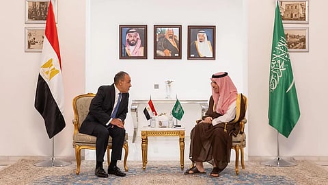 وزير الخارجية يستقبل نظيره المصري ويعقدان اجتماع لجنة المتابعة والتشاور على المستوى الوزاري