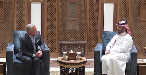 ولي العهد يستقبل ملك الأردن