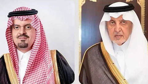 أمير مكة خالد الفيصل ونائبه الأمير سعود بن مشعل بن عبدالعزيز